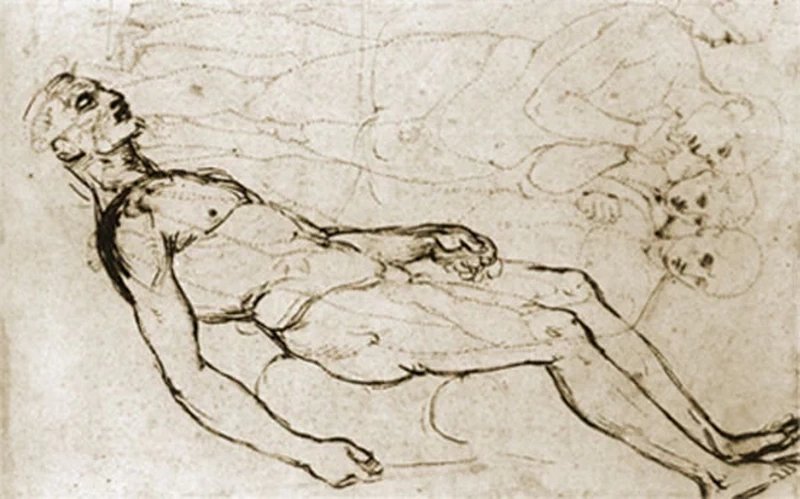 Sanzio - 332, studio per la pala Baglioni, Ashmolean Museum, Oxford